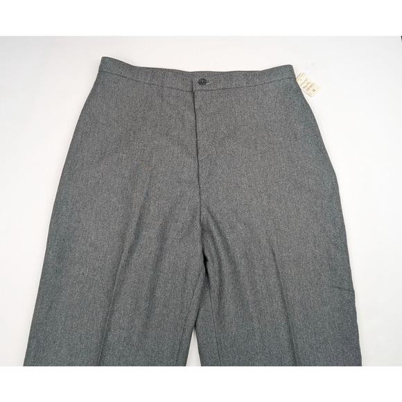 Vintage 70s Pants Levi Strauss Gray Polyester High Waist Misses Size 16 New - Picture 2 of 8